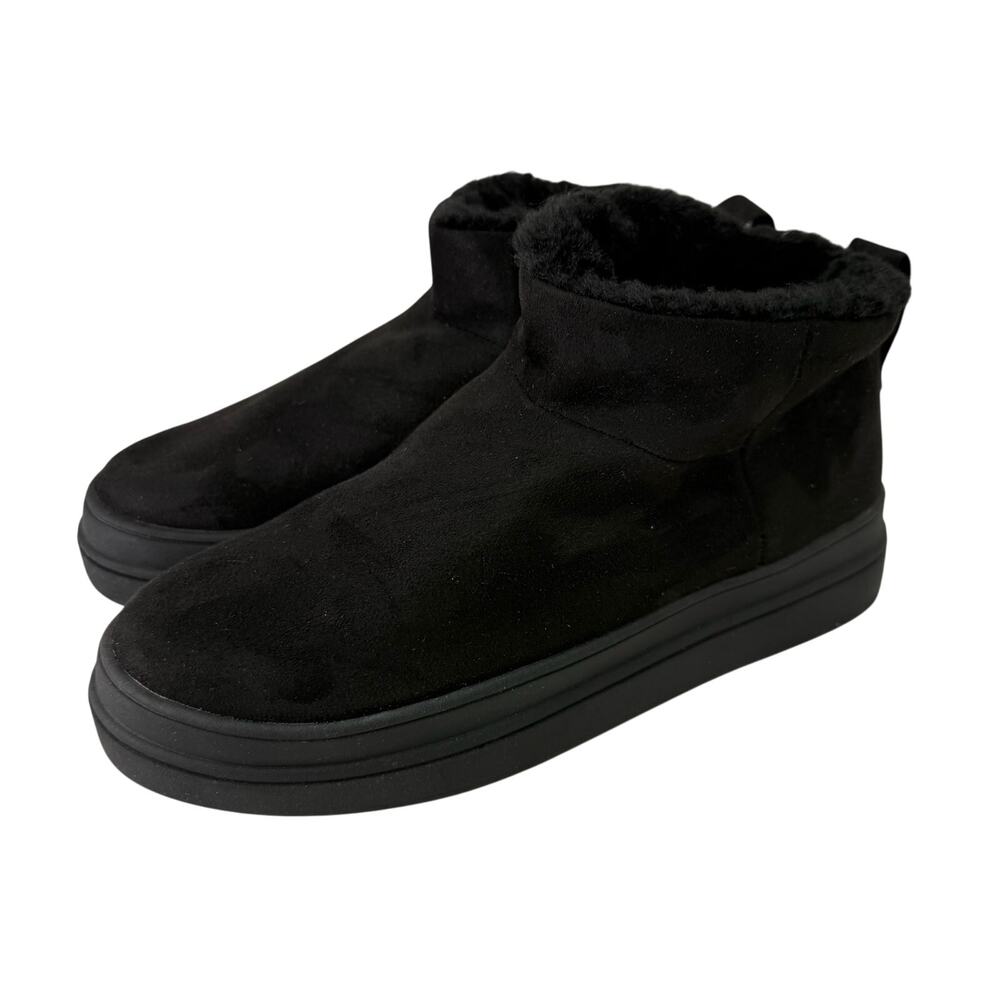 J.Slides Fleece Lined Bootie Sneaker sz 7.5 Waterproof Suede # M510